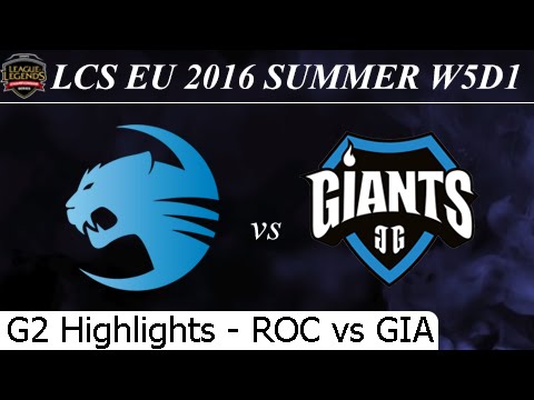 ROC vs GIA Game 2 Highlights 30/06/2016 - LCS EU Summer 2016 W5D1M2 Roccat vs Giants