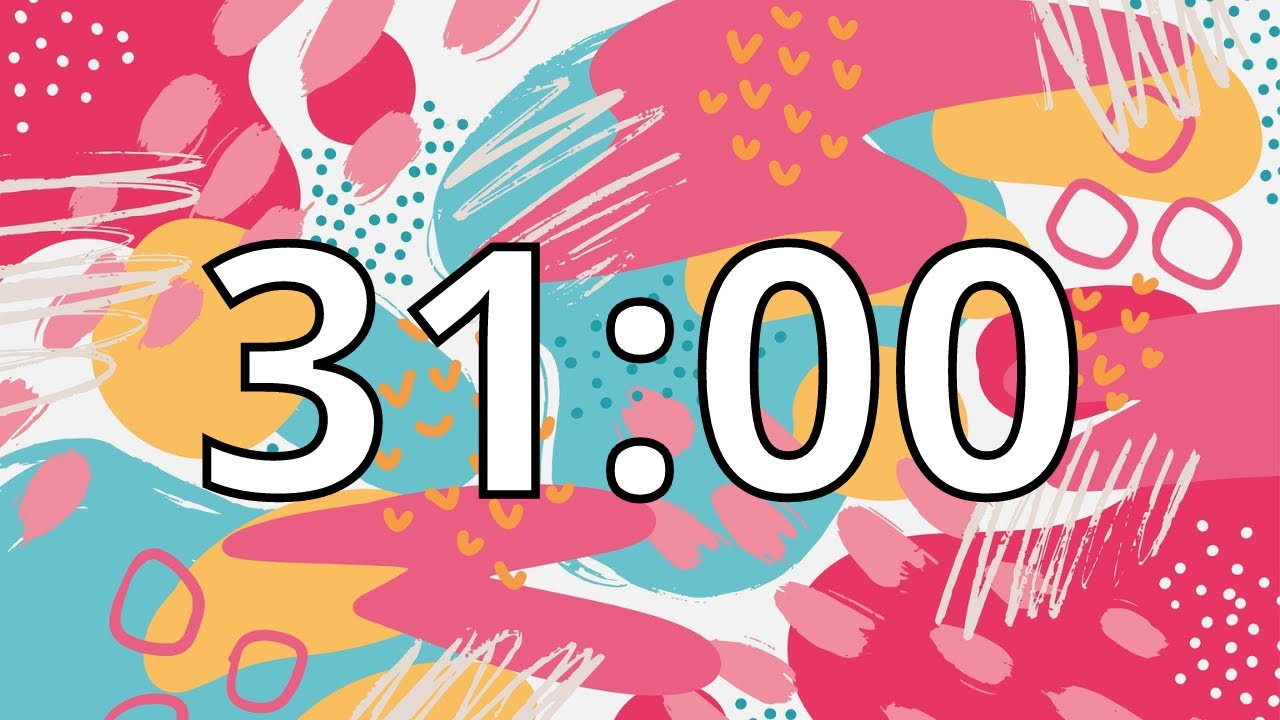 31 Minute Timer with Music | Abstract Timer