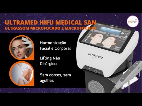 ULTRAMED HIFU Medical San - Ultrassom Microfocado e Macrofocado com 5 Cartuchos –LANÇAMENTO!