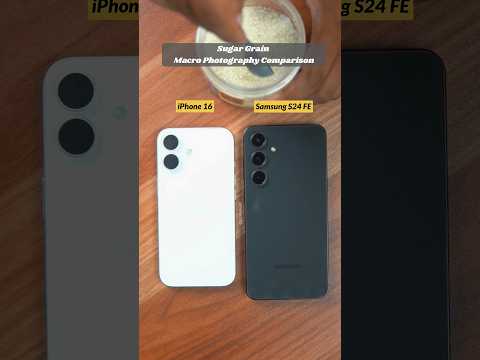 iPhone 16 Vs Samsung Galaxy S24 FE Macro Camera Photography Test