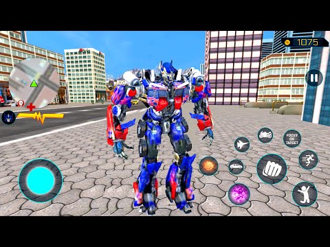 Optimus Prime Multiple Transformation - Best Jet Robot Video Car Game 2023 - Android Gameplay
