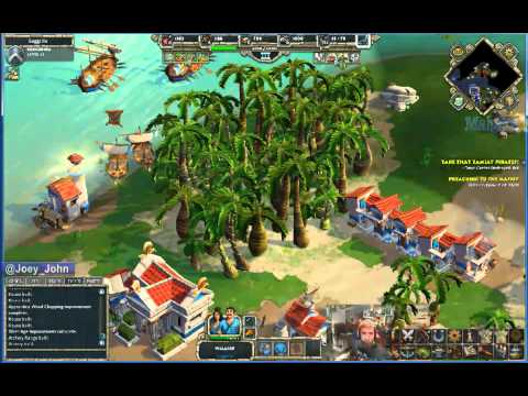 Age of Empires Online Walkthrough - Pt.162 Greek - Take That Tamiat Pirates