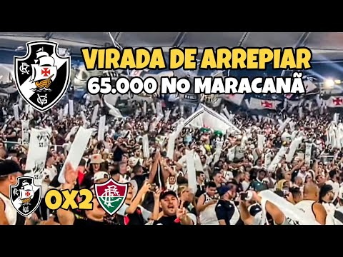 VASCO X FLU 😱 FESTA DA TORCIDA DO VASCO NO MARACANÃ LOTADO