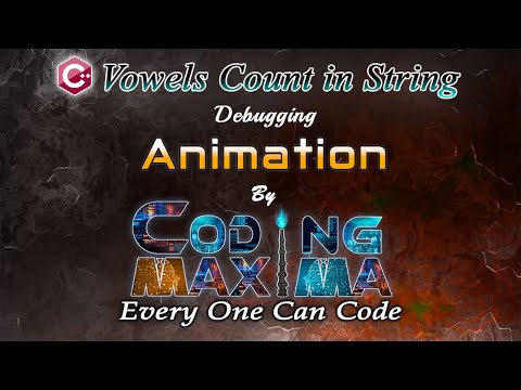 Cpp Vowels Count In String Cpp Programming Coding Maxima Coding Animations