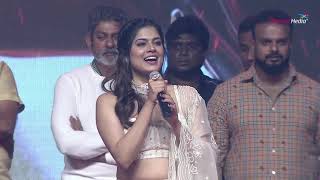 Roberrt Movie Herione Asha Bhat Cute Speech at PreRelease Event By Shreyas Media video