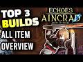 Echoes Of Aincrad TOP 3 BEST Builds For Early And End Game ALL Items In The Game FULLY Explained