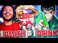 Berleezy And AfroSenju STRUGGLE In The YU YU HAKUSHO DRINKING GAME
