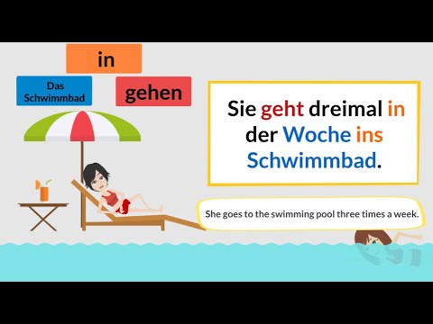 Deutsch lernen: Alle Präpositionen im Dativ und Akkusativ mit kurzen Sätzen. |84|