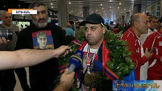 Հաղթական վերադարձ. ըմբիշներին, եռամարտիկներին և մարմնամարզիկներին դիմավորեցին մեծ շուքով