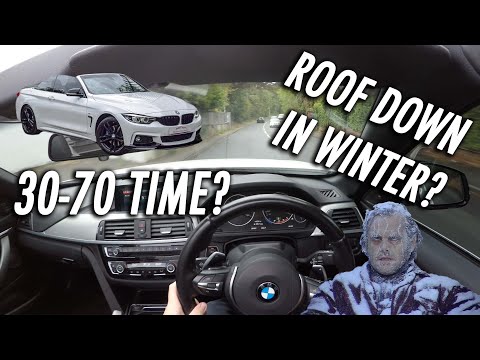 BMW 420D CABRIOLET DRIVING POV/REVIEW // ROOF DOWN IN WINTER?