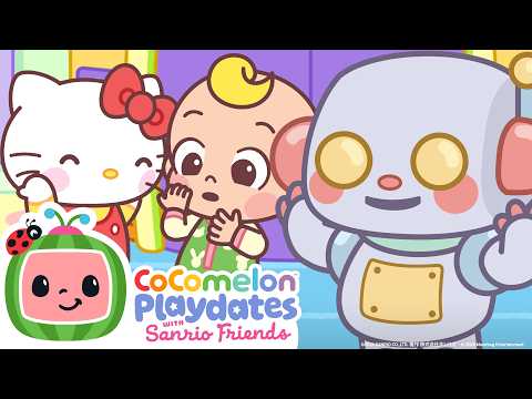 Head Shoulders Knees and Toes 🤖 | @CoComelonSanrioPlaydates | CoComelon - Nursery Rhymes