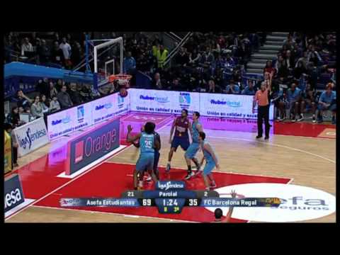 Estudiantes vs Barcelona (88-66) Liga Endesa Spanish ACB Basketball Highlights [13/01/13]