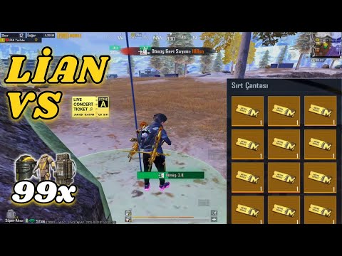 LİAN VS SQUAD 🎫 | MK14,JS9 |🎫MAP 😍