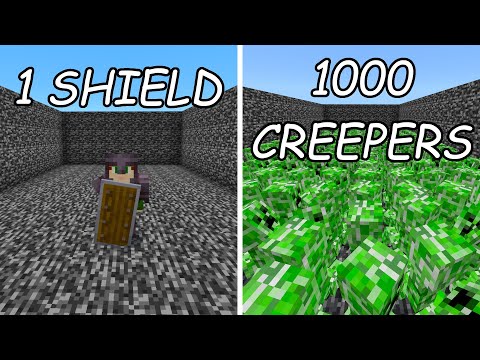 1 shield vs 1000 creepers