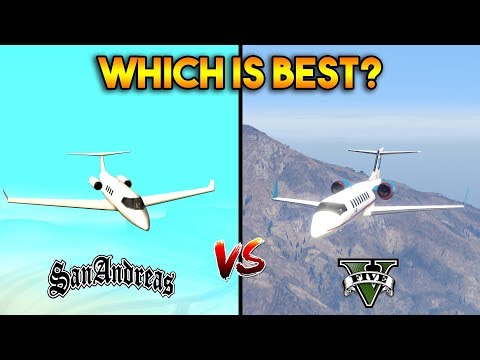 GTA 5 VS GTA SAN ANDREAS SHAMAL PLANE : WHICH IS BEST?