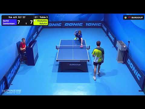 18:00 Serhii Zemiantsev - Vladyslav Kaluhin 13.09.2023 TT Euro.Cup Ukraine Star. Table 3