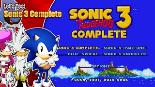 Sonic 3 Complete & others - But does it work o