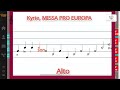 Kyrie MISSA PRO EUROPA Jacques Berthier Alto