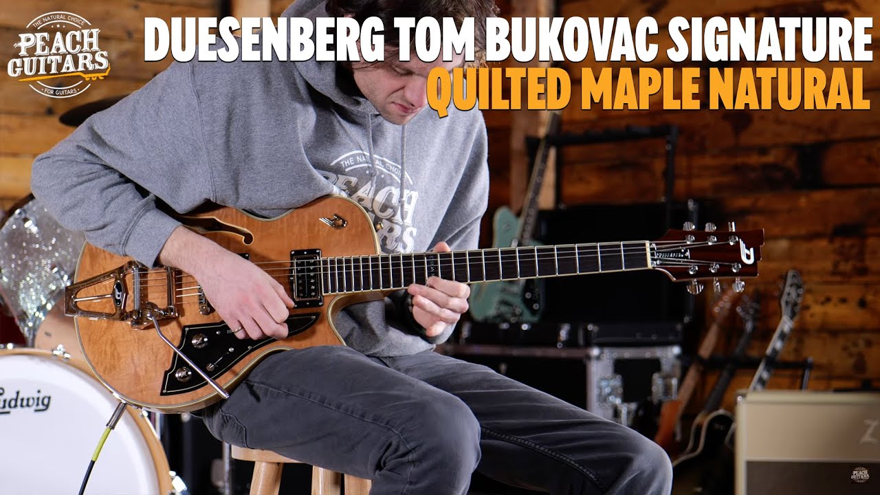 Duesenberg Alliance Series Tom Bukovac Signature - Quilted Maple Natural