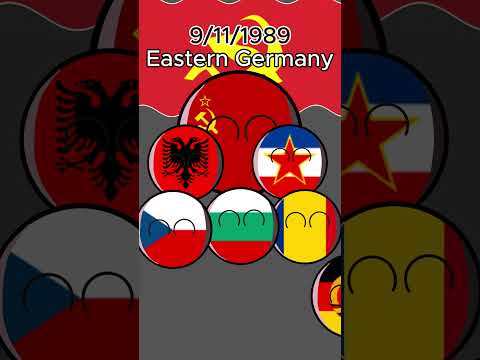 The socialist bloc in Eastern Europe collapsed 1989-1991 #countryballs #russia #germany #poland