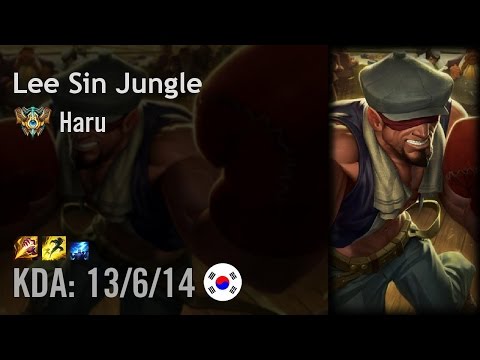 Lee Sin Jungle vs Graves - Haru - KR Challenger Patch 6.15