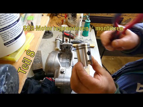 SR2 E RH50 Motor regenerieren Teil 8 Zylinder, Zündung, Start....