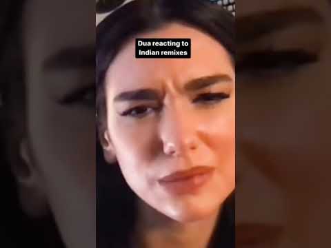 Dua lipa react to Indian remix #dualipa #reaction