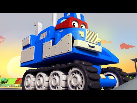 Carl le Super Truck -  La PELLETEUSE - La Ville des Voitures 🚓 🚒 Dessin animé pour enfants