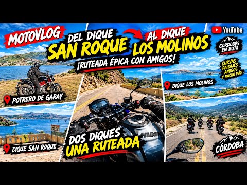 DEL DIQUE SAN ROQUE AL DIQUE LOS MOLINOS 🏍️ ¡RUTEADA ÉPICA POR CÓRDOBA!