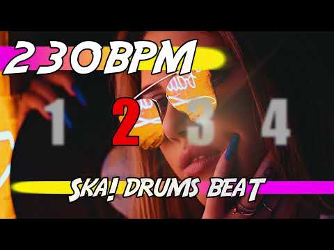 ✅ 230 BPM Ska Drums Beat 🥁 Ten minutes of backing track