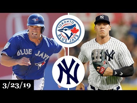 Toronto Blue Jays vs New York Yankees Highlights | March 23, 2019 | Spring Training