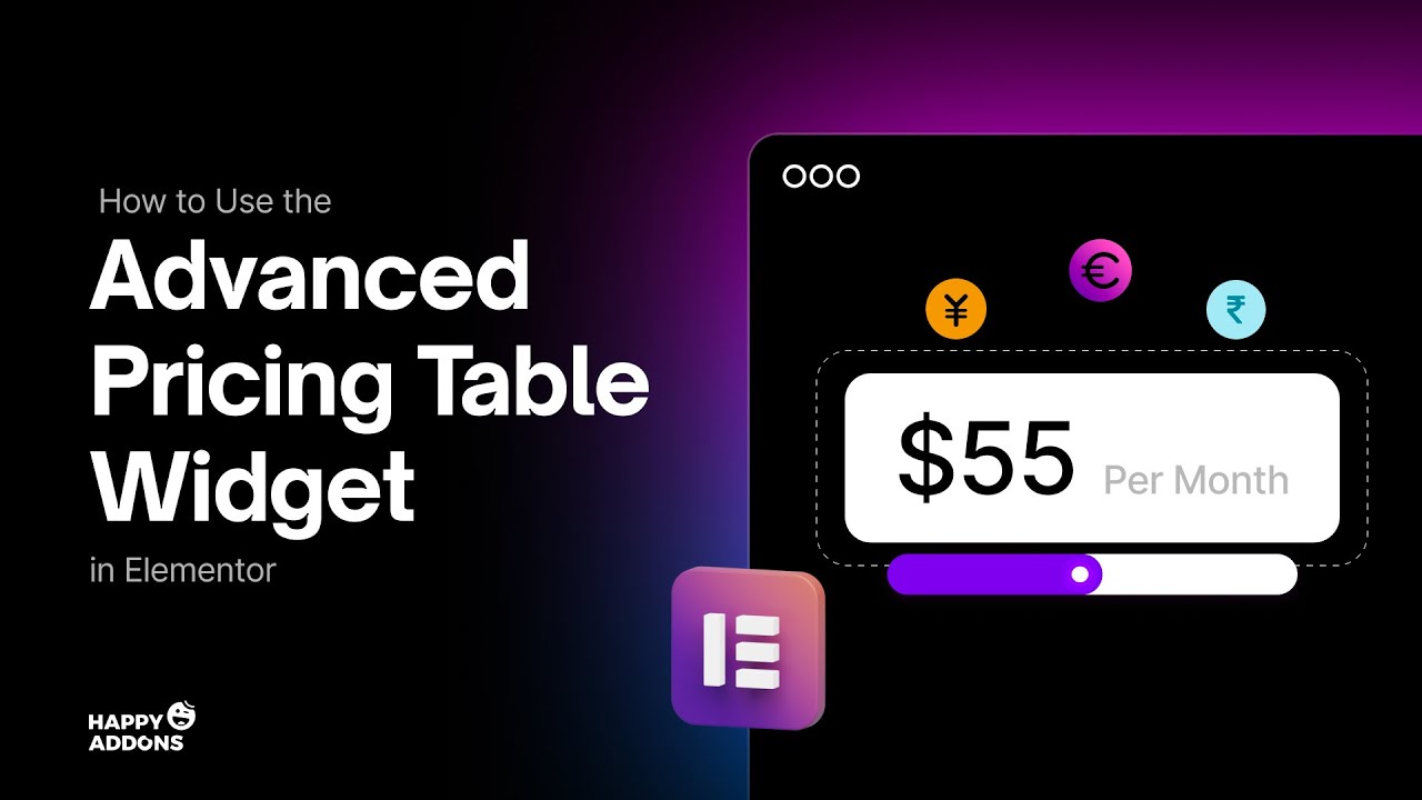 How to Use the Advanced Pricing Table Widget in Elementor