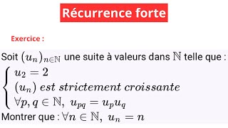 Numerical sequence and strong recurrence. Prep (CPGE) MPSI, MP2I, PCSI, PTSI