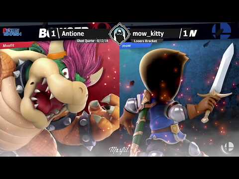 Antione (Bowser) vs Mow_Kitty (Mii) - GQG 8/12/19