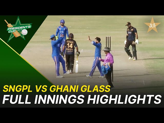 Full Innings Highlights | SNGPL VS Ghani Glass | President’s Cup Grade I 2025-26 | PCB | M2V1S