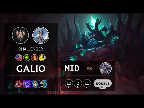 Galio Mid vs Kassadin - NA Challenger Patch 10.16