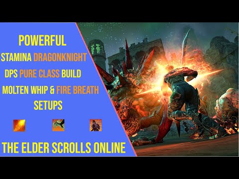 Best Stamina Dragonknight DPS Pure Class Build for ESO Update 49!