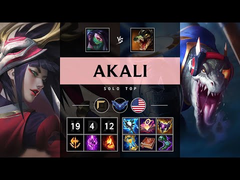 Akali Top vs Renekton: Legendary - NA Diamond Patch 14.24