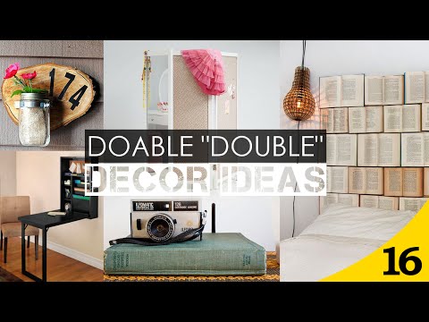 , title : '16 Doable "Double" Home decor ideas'