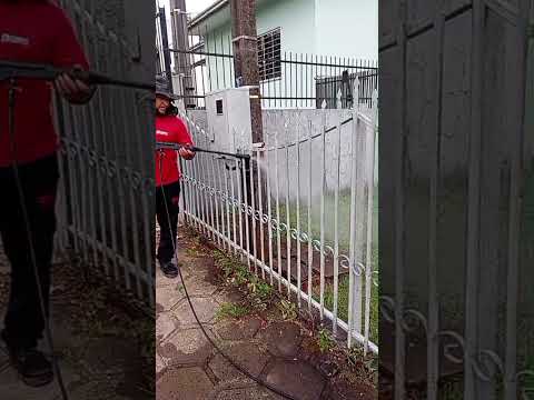 Lavagem de portão em São Lourenço do Oeste - SC.