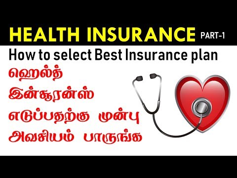 PART-1 சிறந்த மருத்துவ  காப்பீடு எடுப்பது எப்படி? HEALTH INSURANCE Part-1 explained in  in Tamil Video