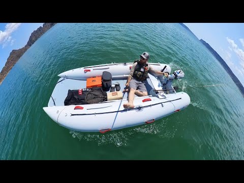 Our New INFLATABLE Boat for Camping! True Kit Discovery 4.0 with Electric Motor