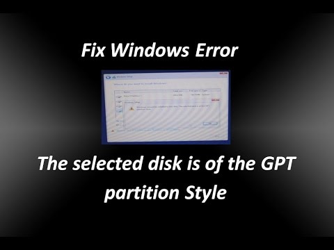 The Selected Disk Is Of The Gpt Partition Style Macbook Pro Fix Gpt Error Windows Cannot Be Installed To This Disk 123myit