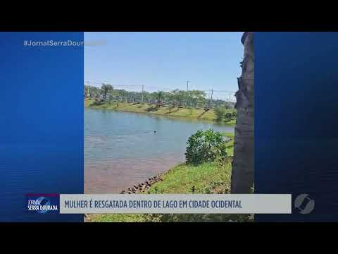 Mulher é resgatada após ser encontrada dentro de lago em Cidade Ocidental