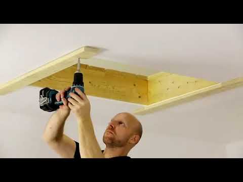 Монтаж чердачной лестницы Dolle ClickFix 36 mini