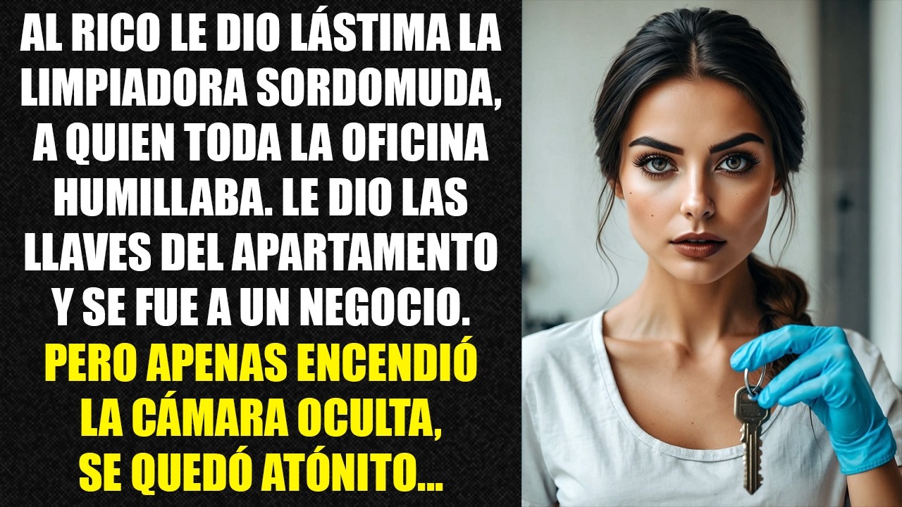 Al rico le dio lástima la limpiadora sordomuda, a quien toda la oficina humillaba. Le dio las...