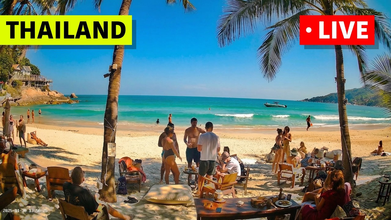 Live webcam view of Haad Rin Sunrise Beach Bar