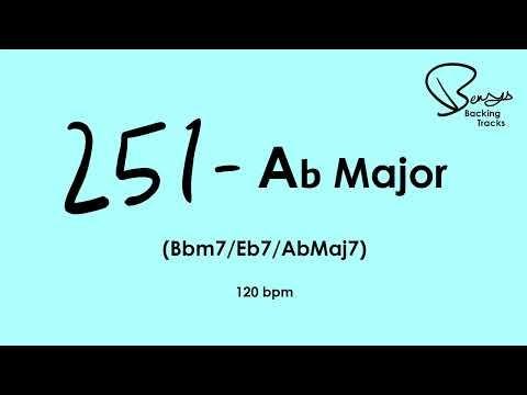 251 Ab Major Jazz Backing Track - 120 bpm