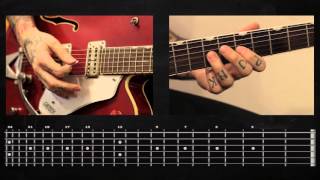 Sasha Rock&#39;n&#39;Roll guitar lessons- Rancid (Black Lung) видео урок №2 tutorial