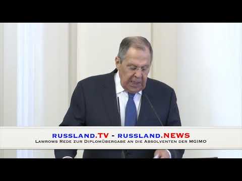 Lawrows Rede zur Diplomübergabe an die Absolventen der MGIMO Lawrows Rede zur Diplomübergabe an die Absolventen der MGIMO